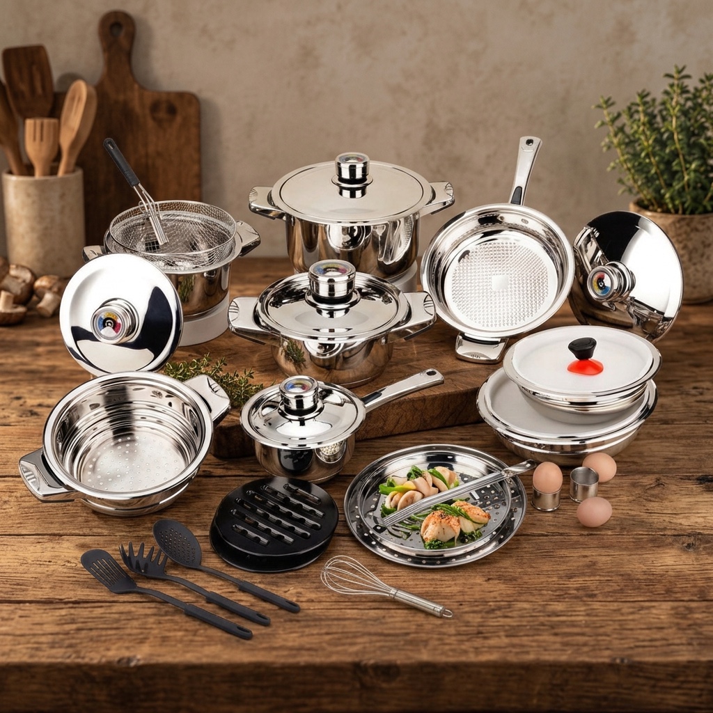 The Set of Kitchen Pots 2